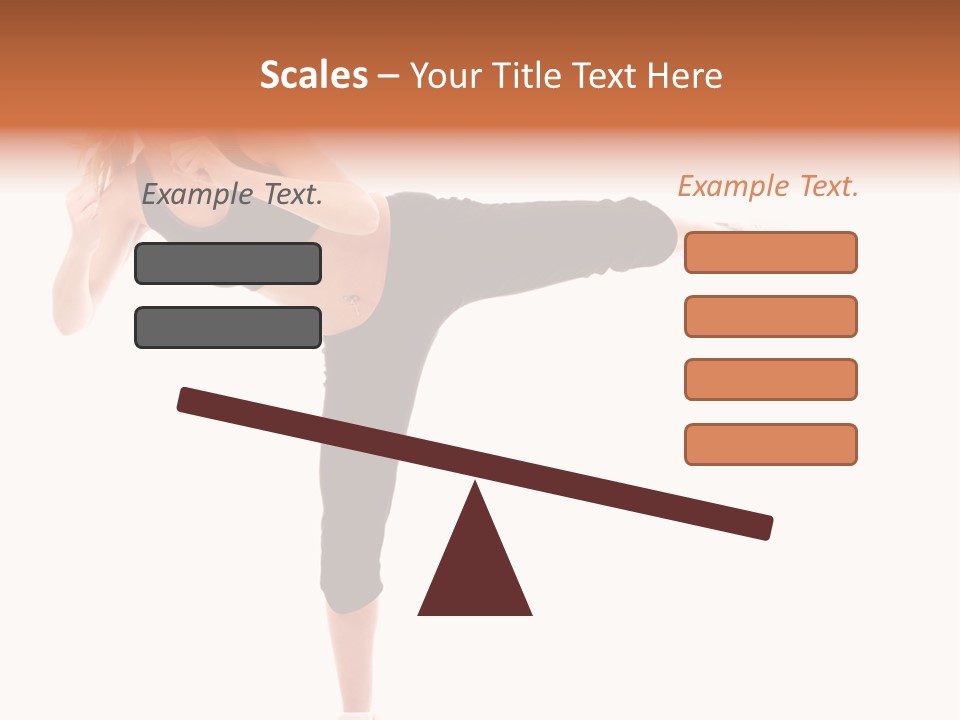 Athletic Kick Martial PowerPoint Template