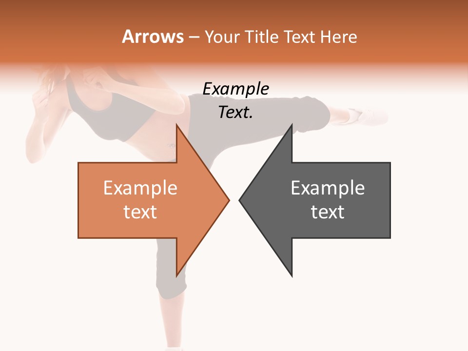 Athletic Kick Martial PowerPoint Template