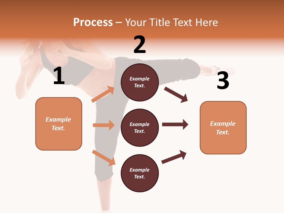 Athletic Kick Martial PowerPoint Template