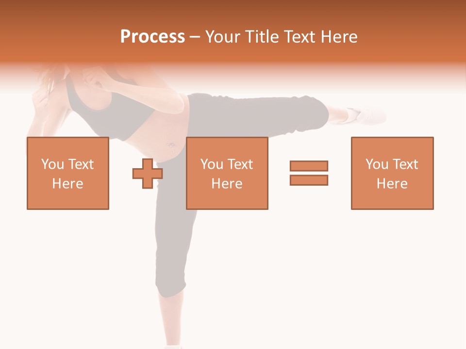 Athletic Kick Martial PowerPoint Template