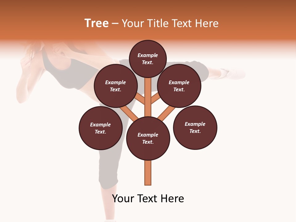 Athletic Kick Martial PowerPoint Template