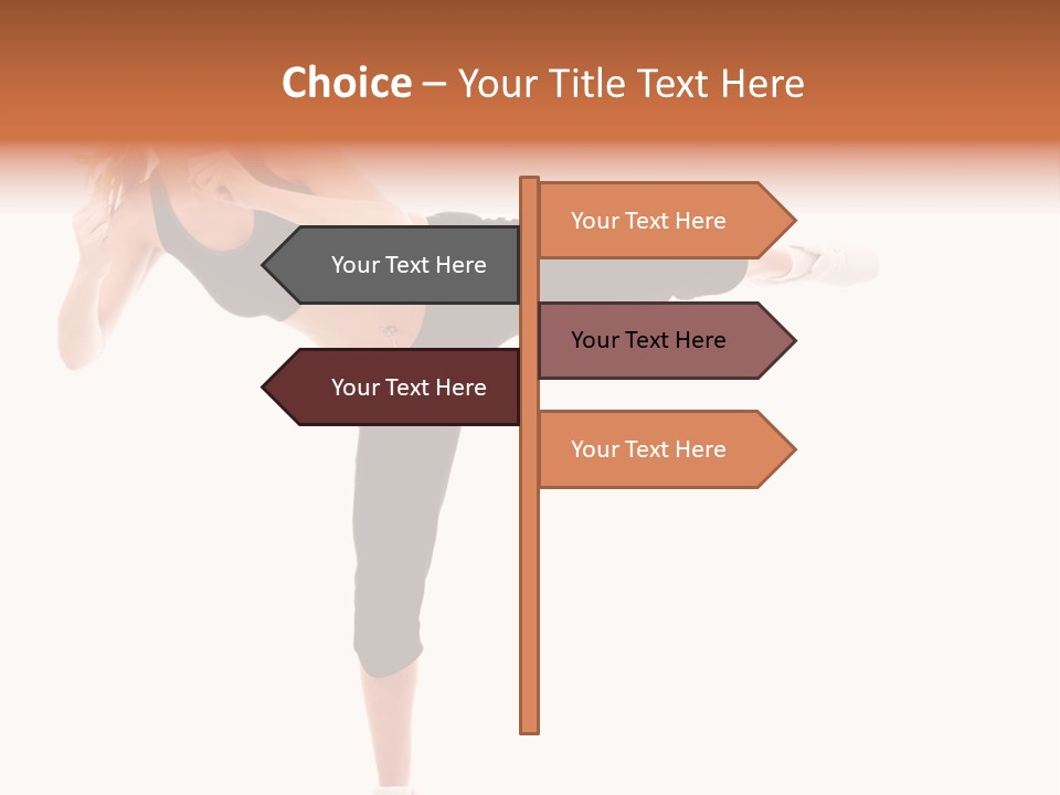 Athletic Kick Martial PowerPoint Template