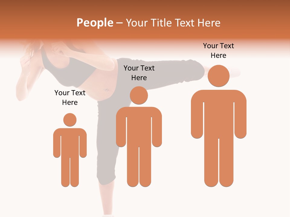Athletic Kick Martial PowerPoint Template