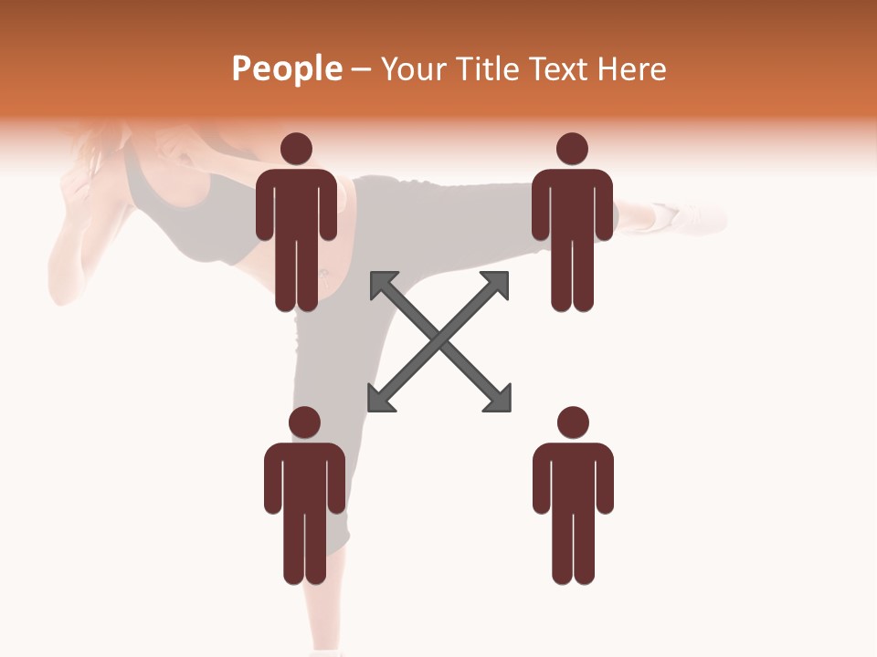 Athletic Kick Martial PowerPoint Template