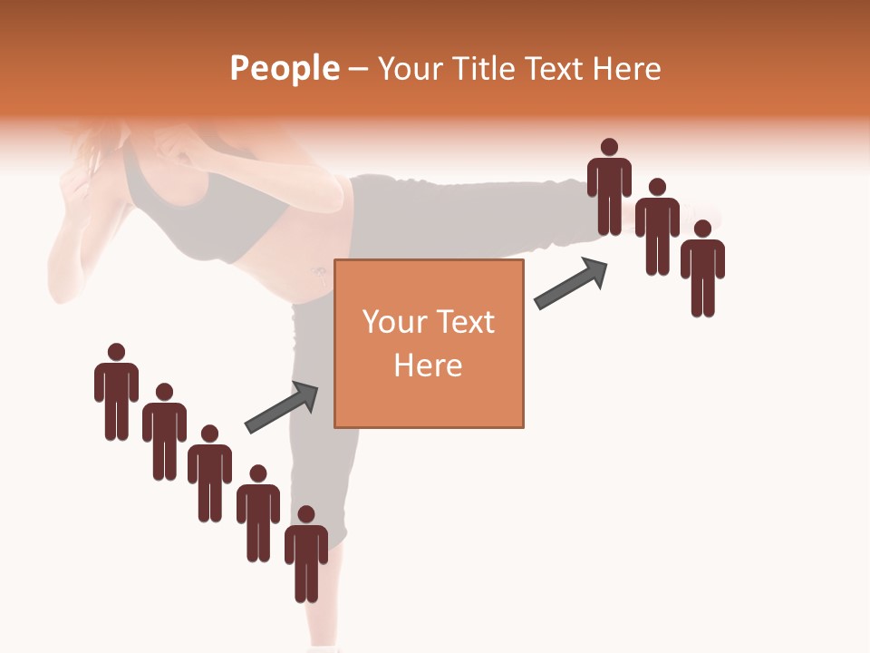 Athletic Kick Martial PowerPoint Template