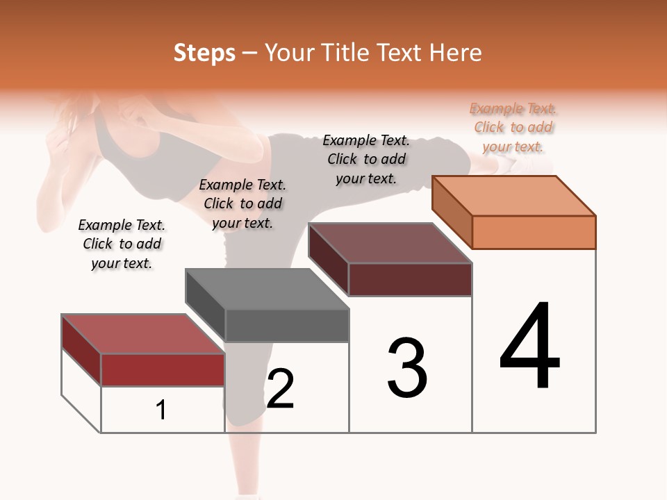 Athletic Kick Martial PowerPoint Template