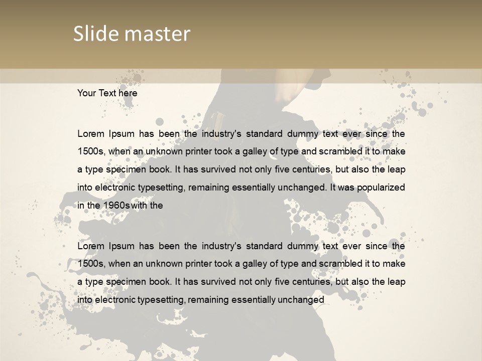 Woman Young Attractive PowerPoint Template