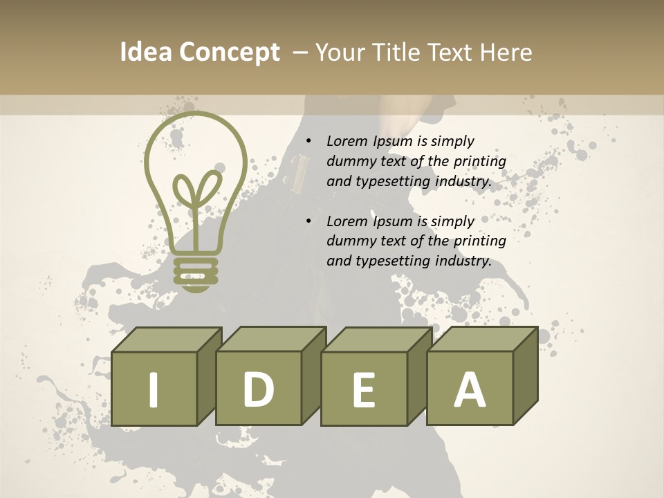 Woman Young Attractive PowerPoint Template