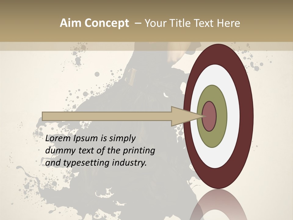 Woman Young Attractive PowerPoint Template