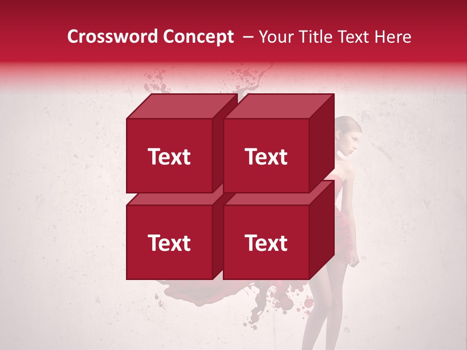 Body Dress Pose PowerPoint Template