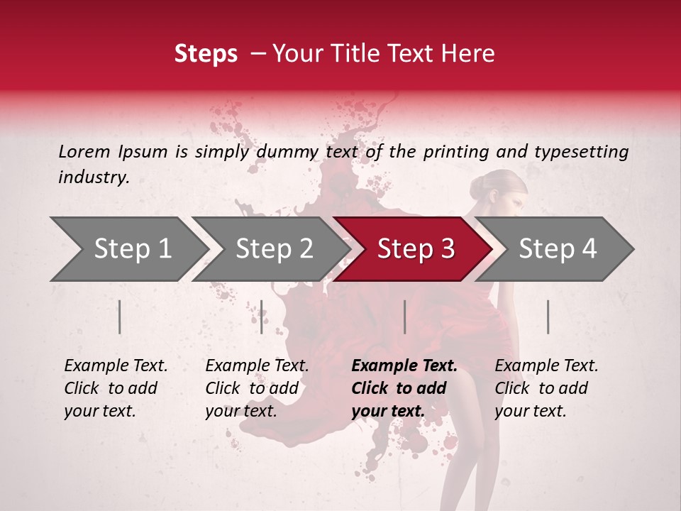 Body Dress Pose PowerPoint Template