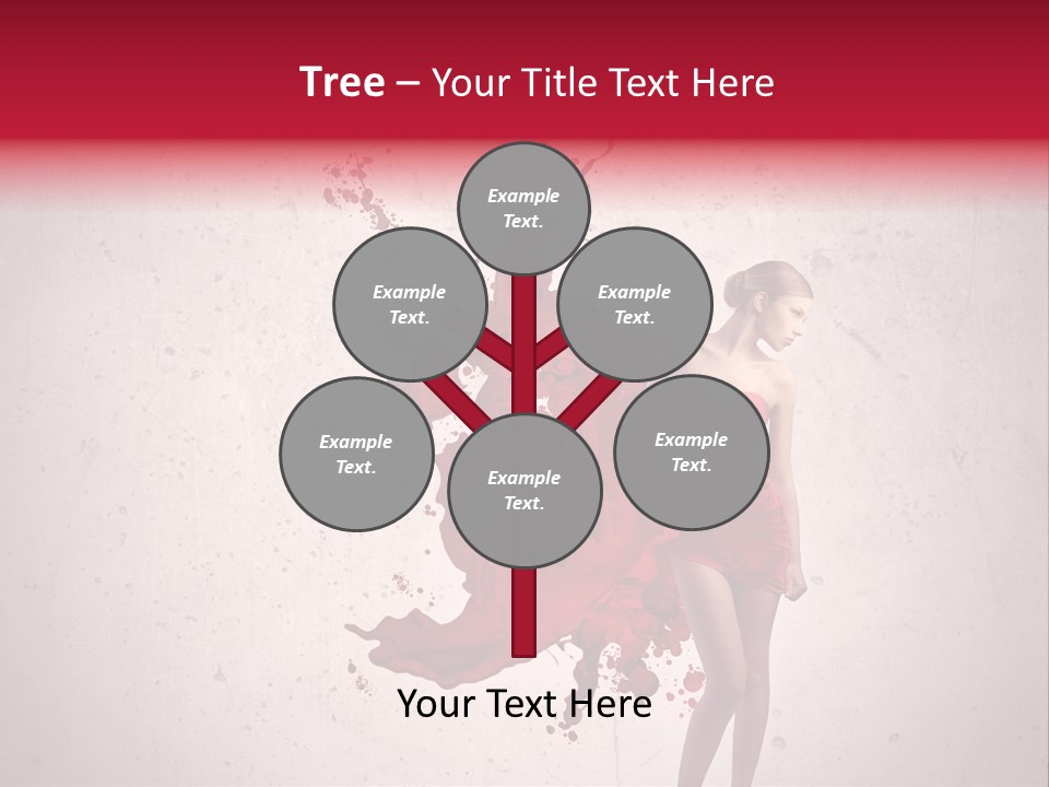 Body Dress Pose PowerPoint Template