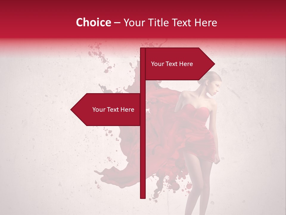 Body Dress Pose PowerPoint Template