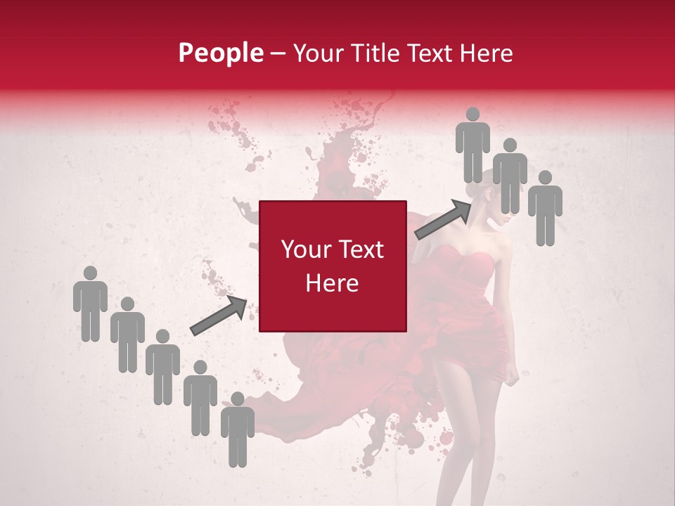 Body Dress Pose PowerPoint Template