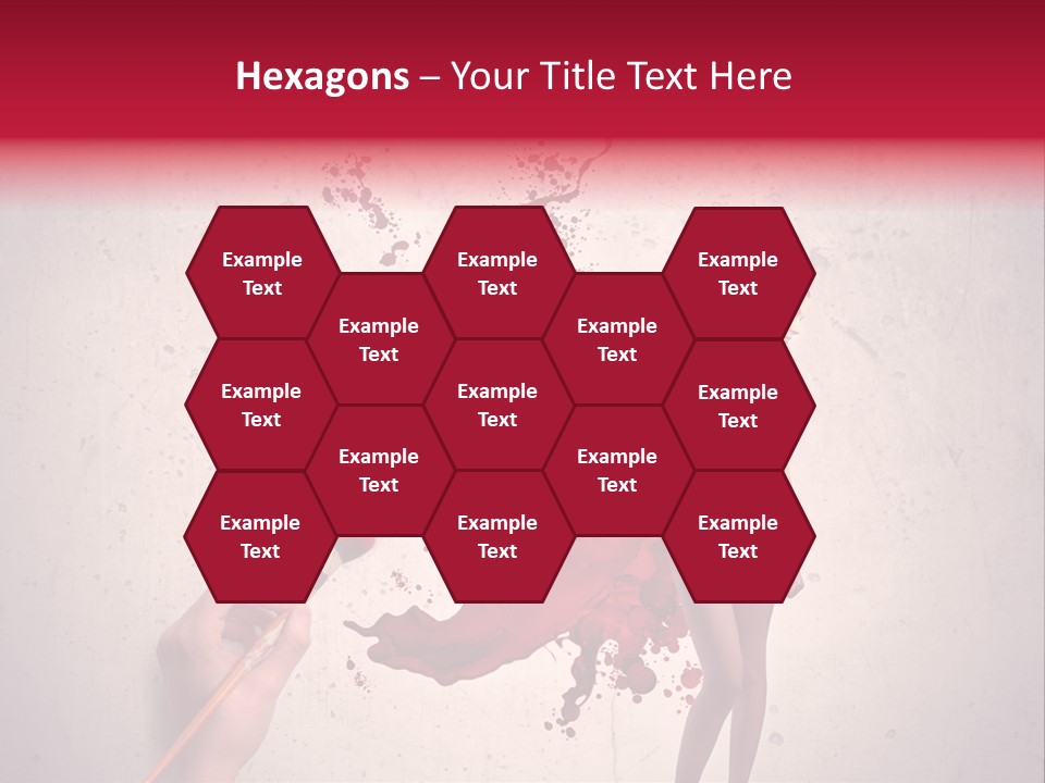 Fashion Brush Water PowerPoint Template