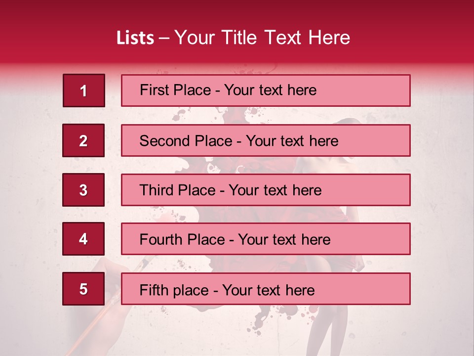 Fashion Brush Water PowerPoint Template