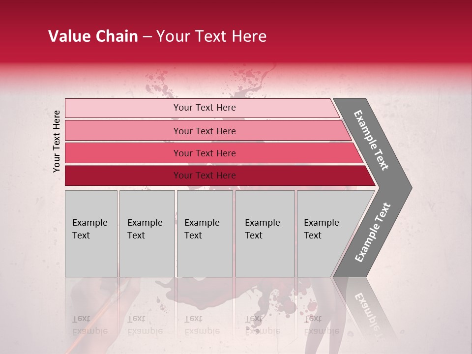 Fashion Brush Water PowerPoint Template