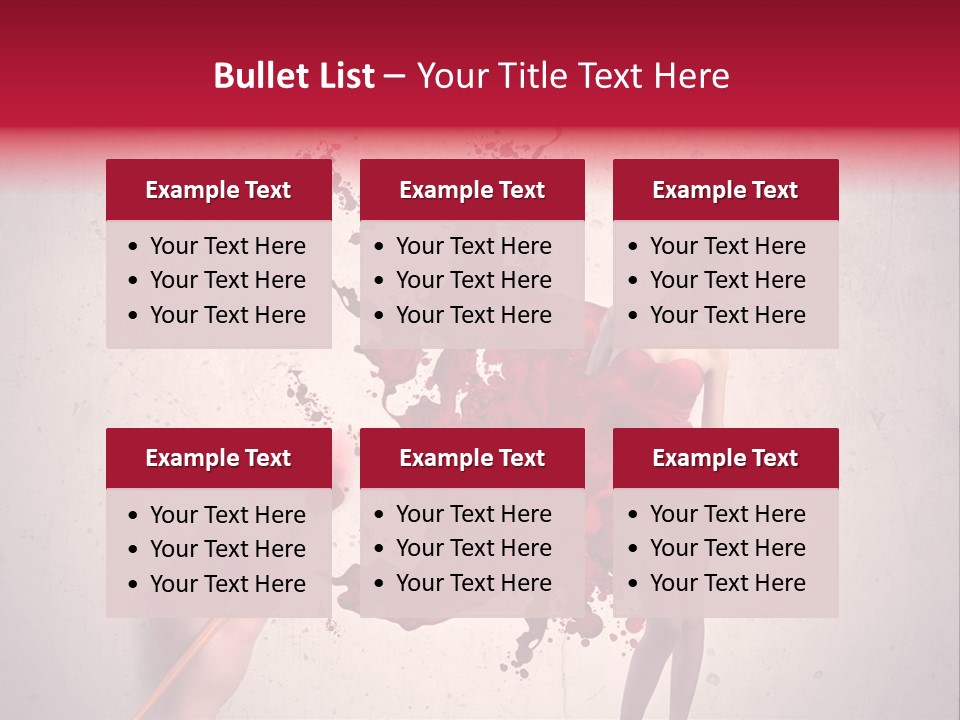 Fashion Brush Water PowerPoint Template