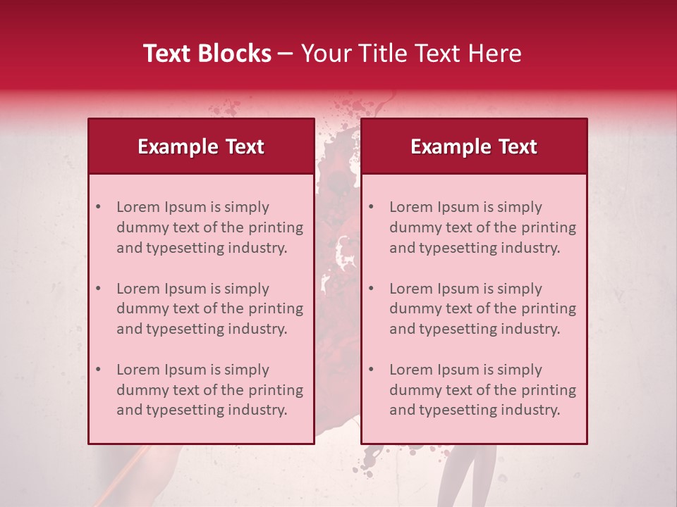 Fashion Brush Water PowerPoint Template