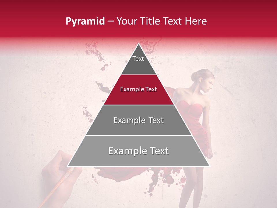 Fashion Brush Water PowerPoint Template