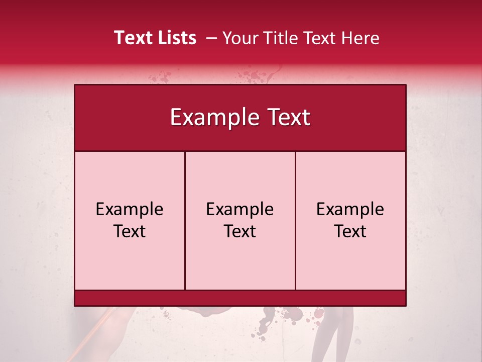 Fashion Brush Water PowerPoint Template
