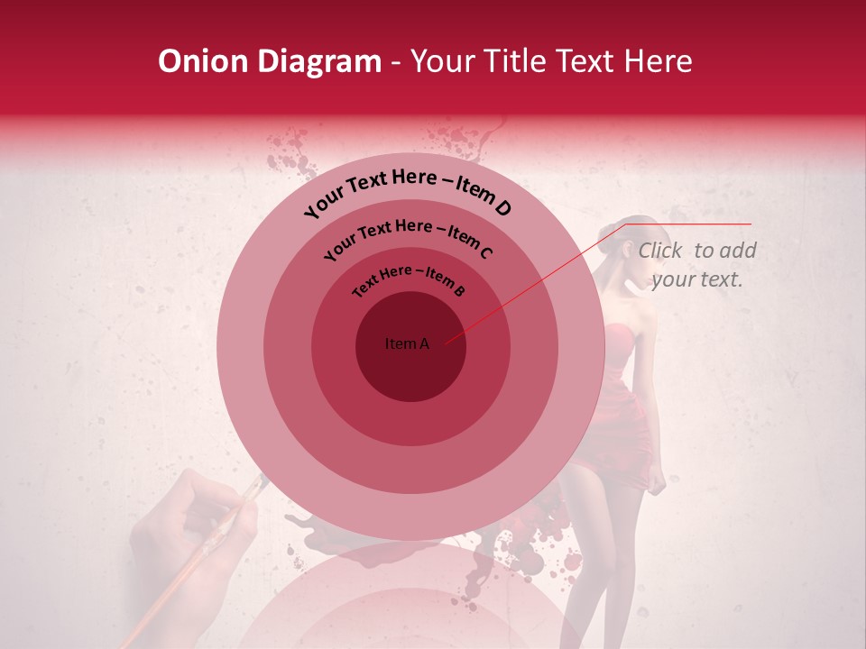 Fashion Brush Water PowerPoint Template