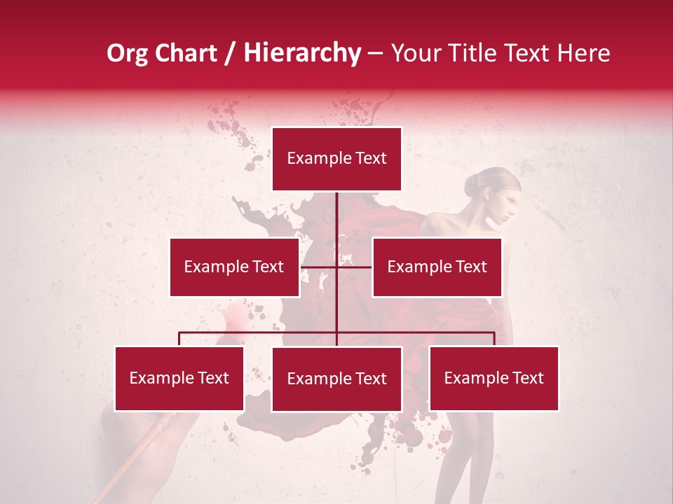 Fashion Brush Water PowerPoint Template