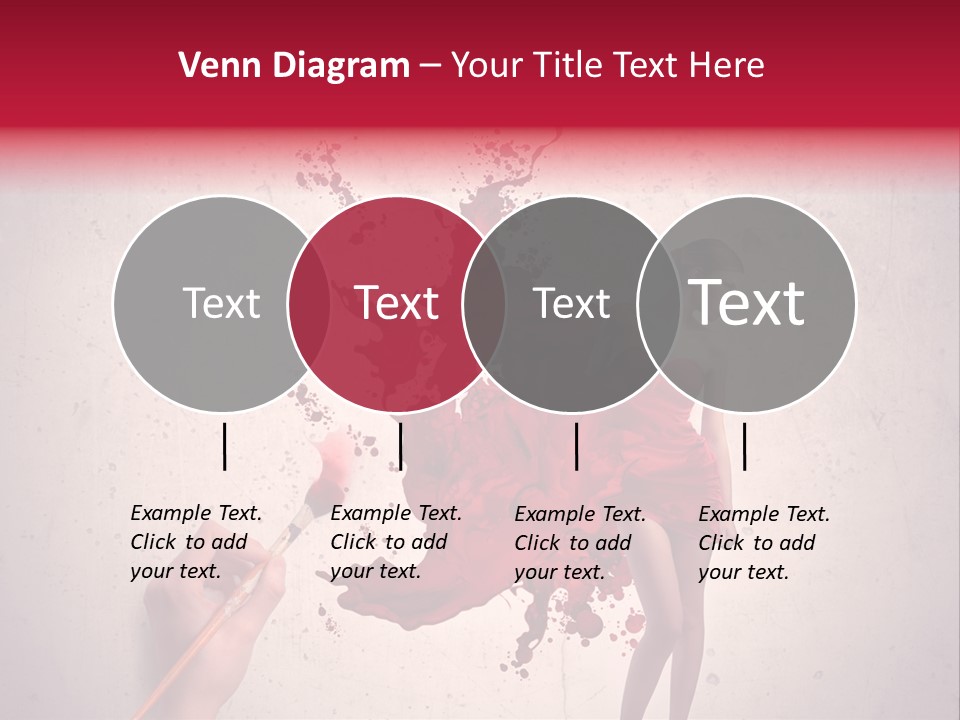 Fashion Brush Water PowerPoint Template