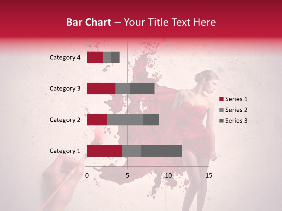 Fashion Brush Water PowerPoint Template