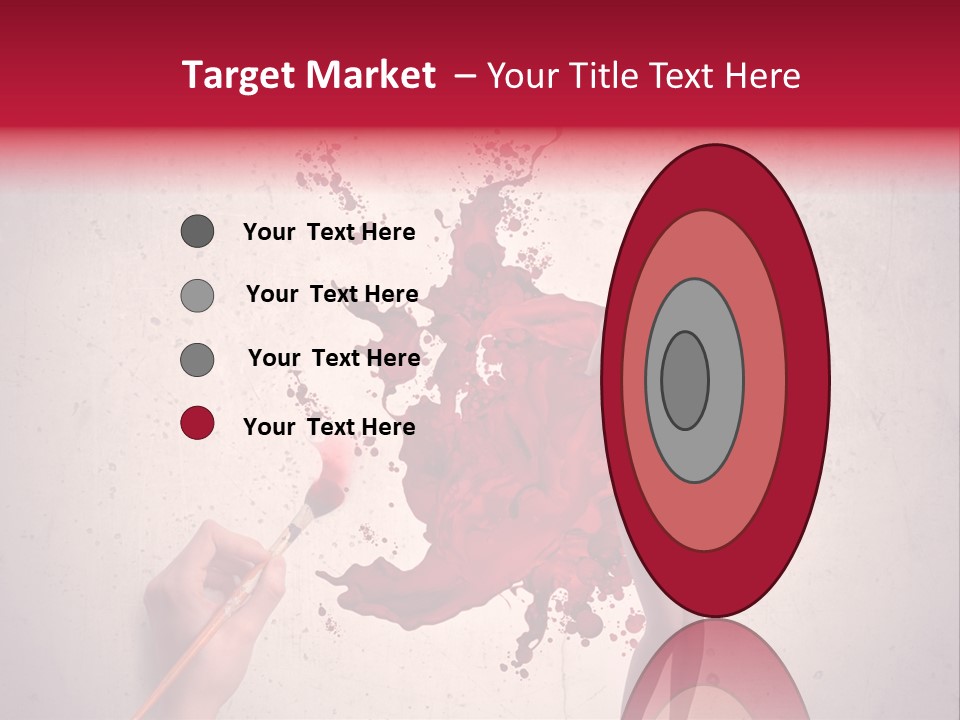 Fashion Brush Water PowerPoint Template