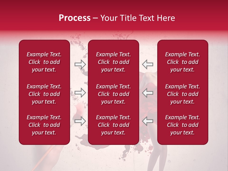 Fashion Brush Water PowerPoint Template