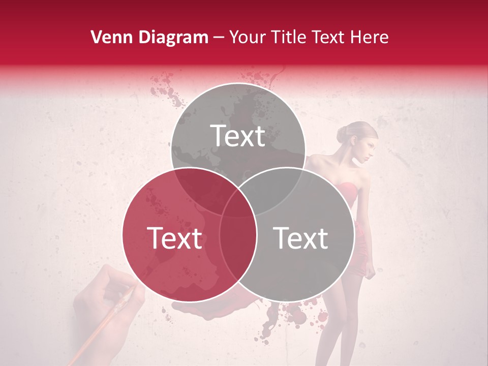 Fashion Brush Water PowerPoint Template