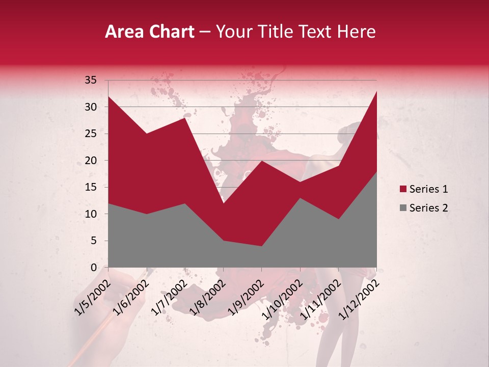 Fashion Brush Water PowerPoint Template