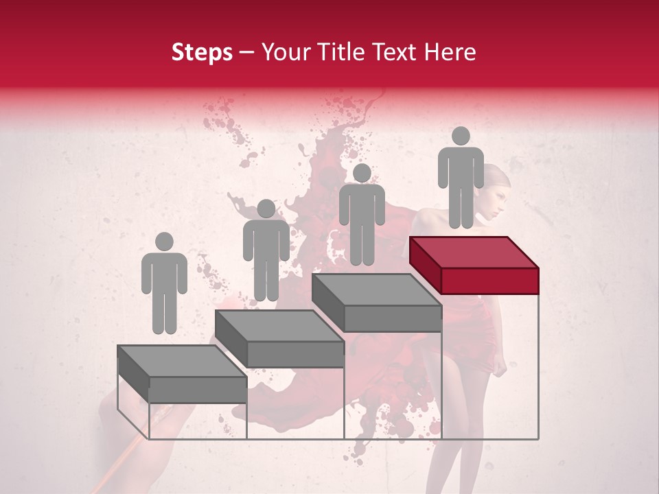 Fashion Brush Water PowerPoint Template