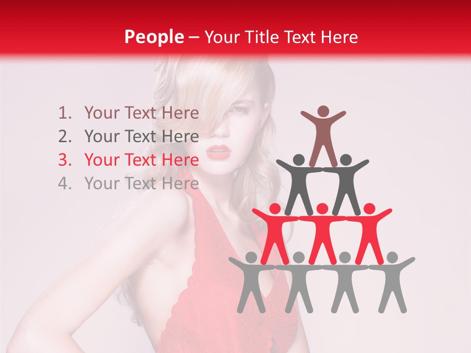 Looking Long People PowerPoint Template