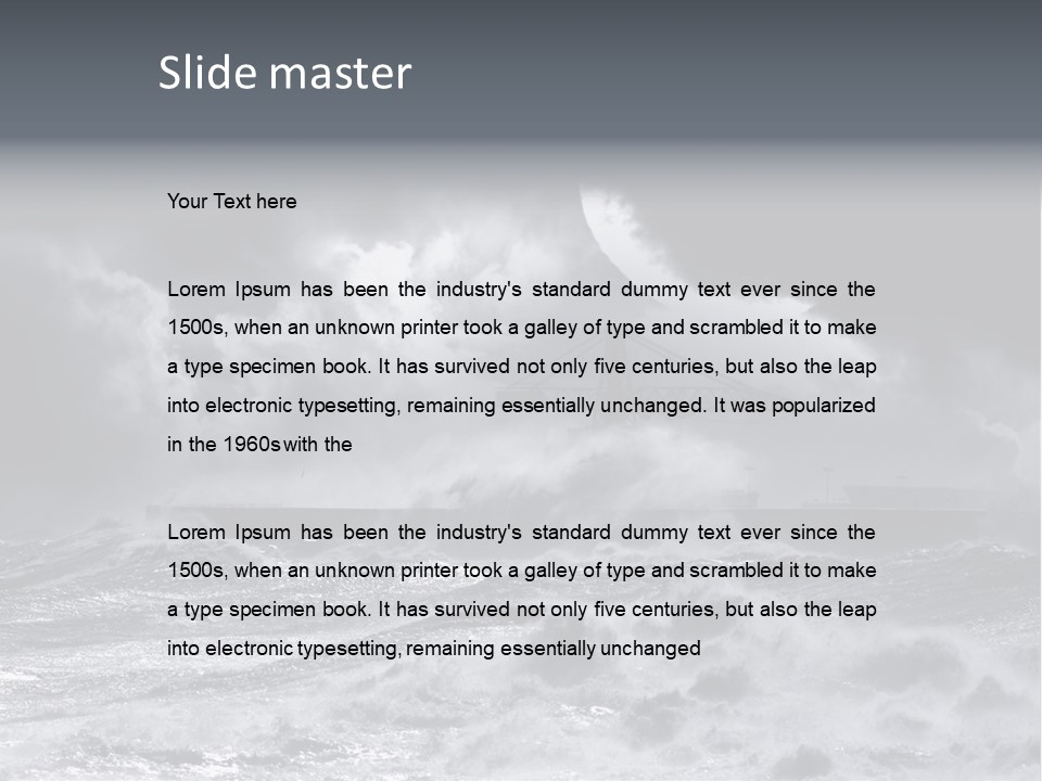 Leixoes Energy Dark PowerPoint Template