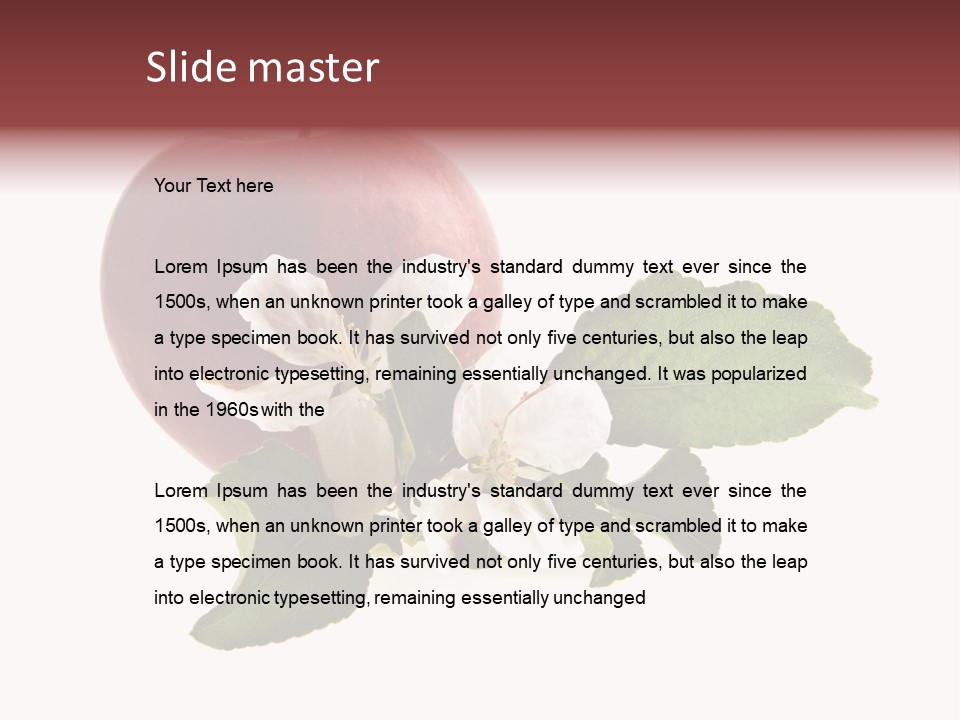 Sphere Nature Leaf PowerPoint Template
