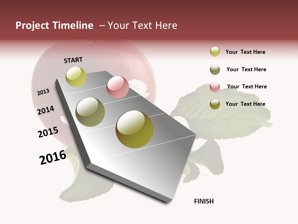 Sphere Nature Leaf PowerPoint Template