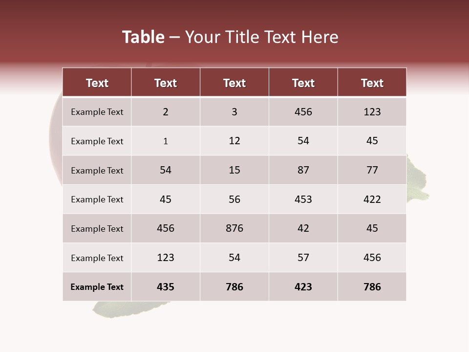 Sphere Nature Leaf PowerPoint Template