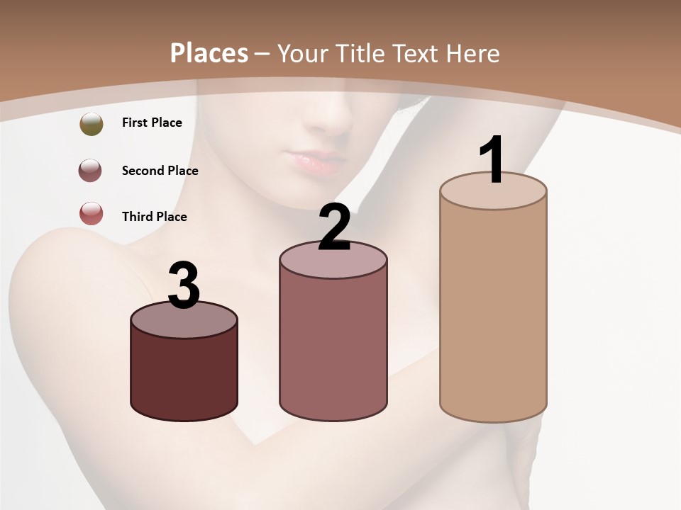 Hair Tyle Young Girl PowerPoint Template