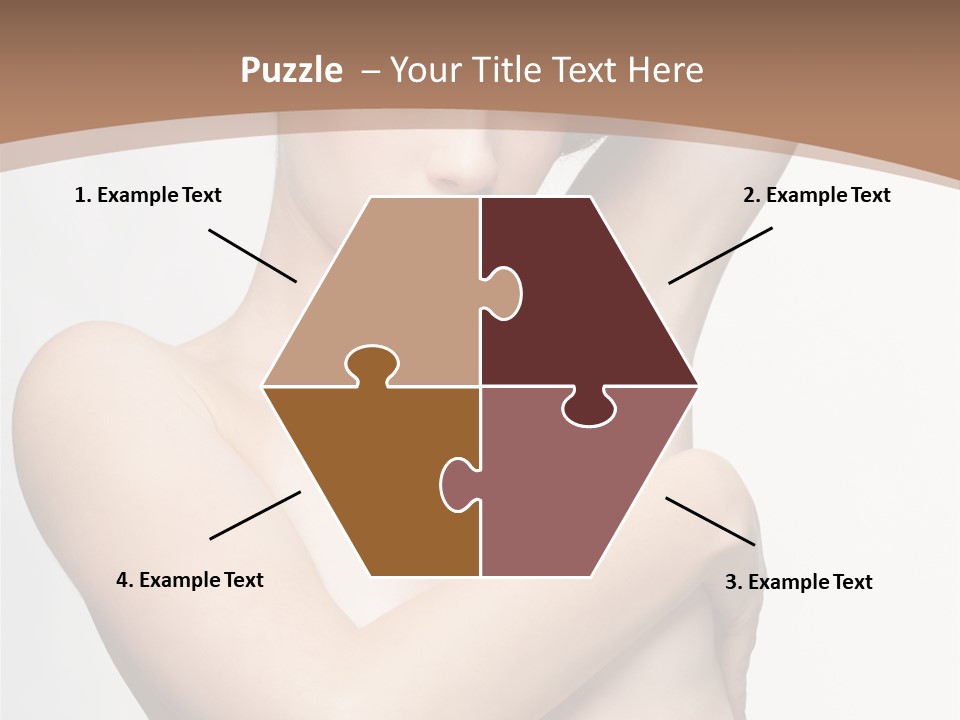 Hair Tyle Young Girl PowerPoint Template