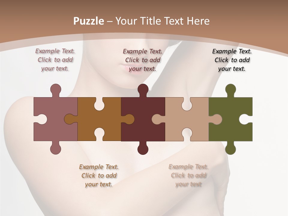 Hair Tyle Young Girl PowerPoint Template