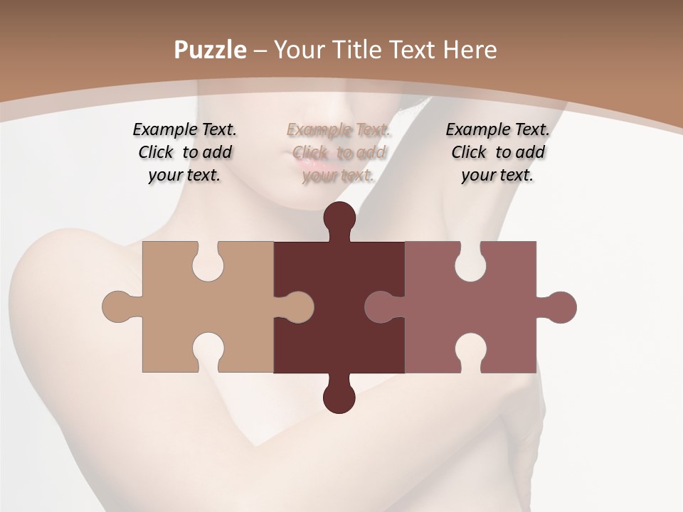 Hair Tyle Young Girl PowerPoint Template