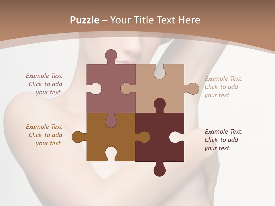 Hair Tyle Young Girl PowerPoint Template