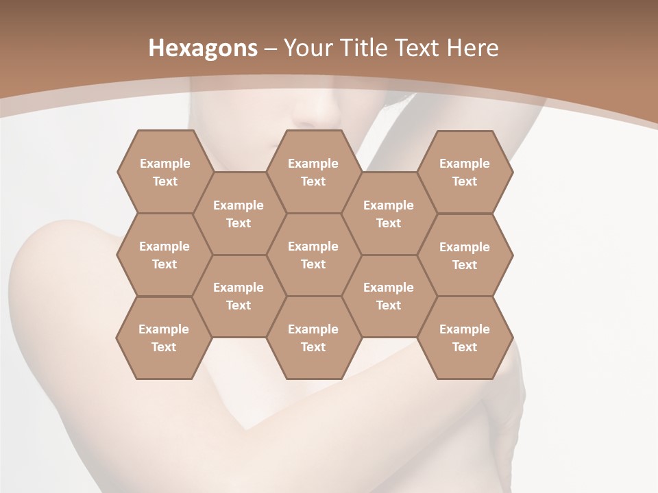 Hair Tyle Young Girl PowerPoint Template