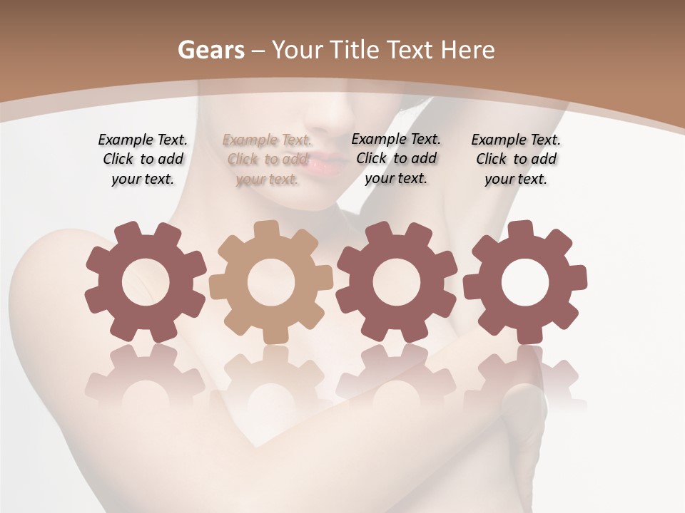 Hair Tyle Young Girl PowerPoint Template