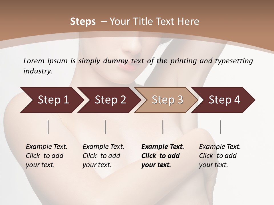 Hair Tyle Young Girl PowerPoint Template