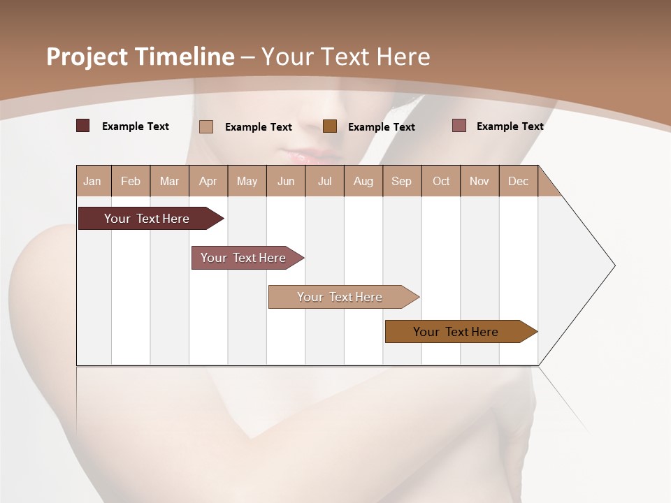 Hair Tyle Young Girl PowerPoint Template