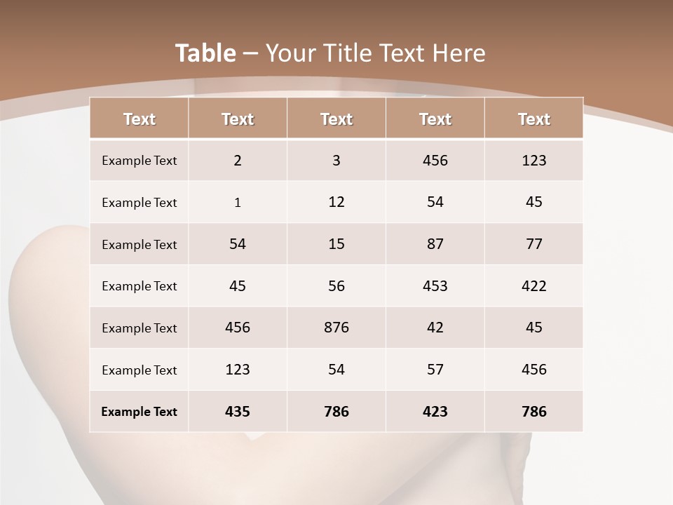 Hair Tyle Young Girl PowerPoint Template