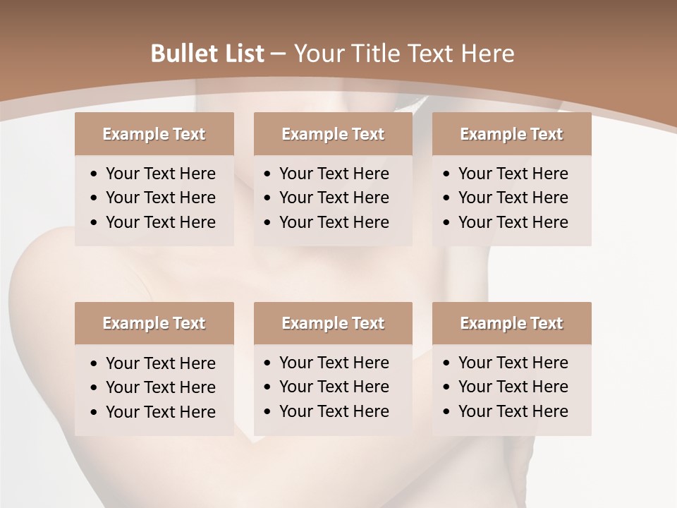 Hair Tyle Young Girl PowerPoint Template